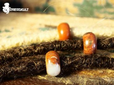 Brekzien Jaspis, dread accessoires, beads for dreadlocks, dreadlock style, gypsy jewelery, Fantasy, Bohemian, Cosplay, Hippie, Festival jewlery